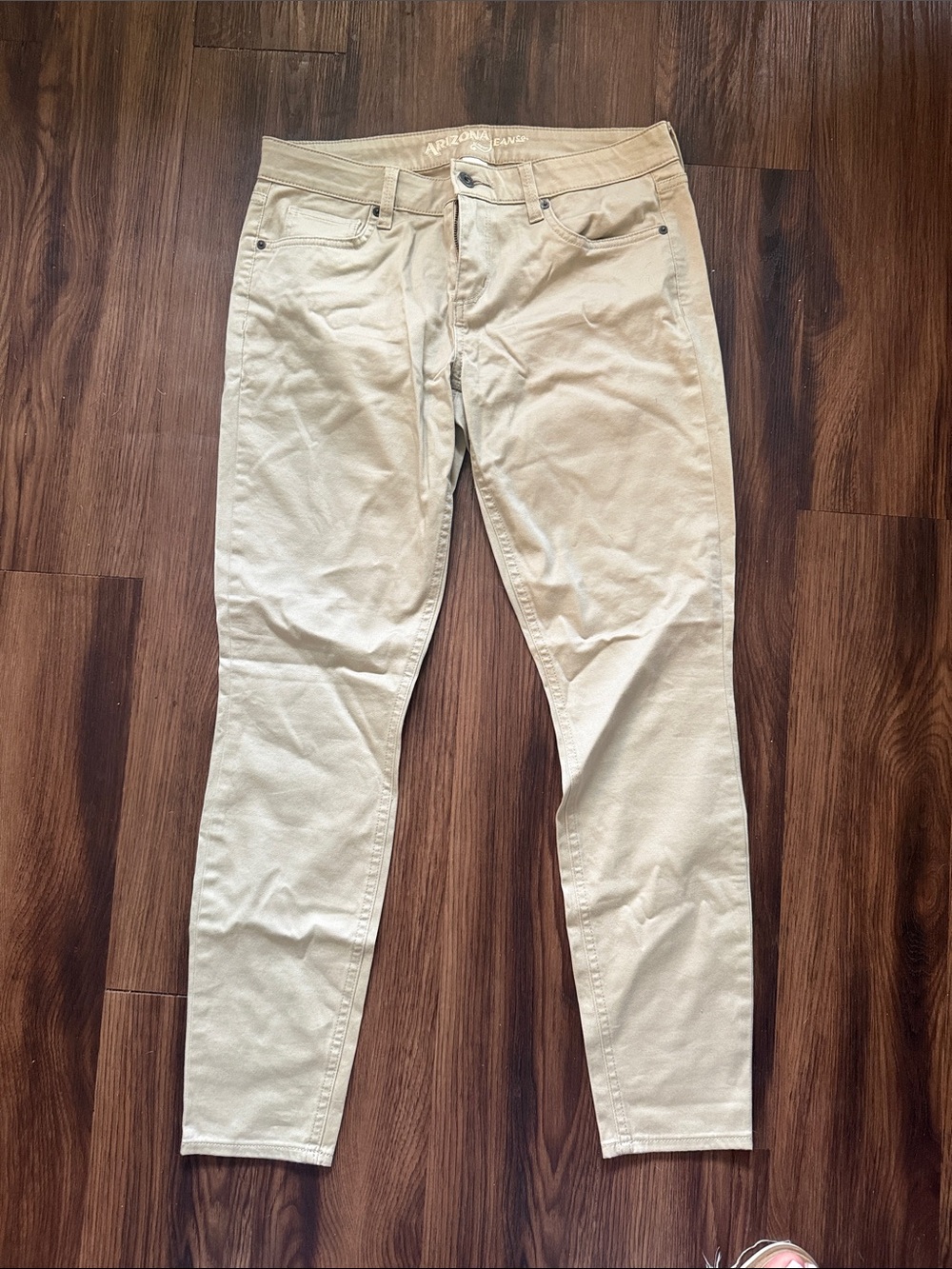 Arizona Jean Company Slim Straight women’s Jeans in Tan